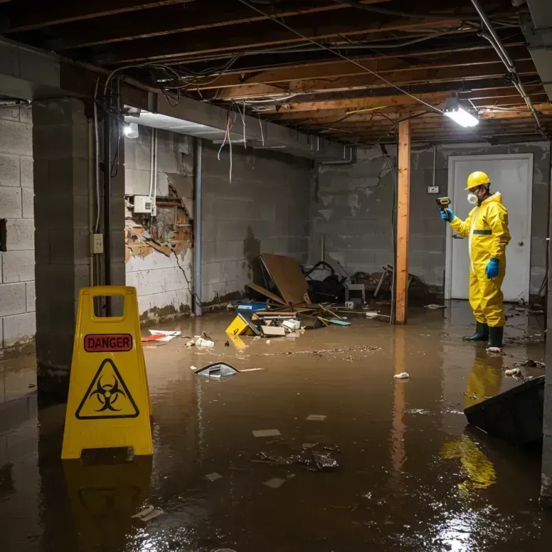 Flooded Basement Electrical Hazard in East Sumter, SC Property